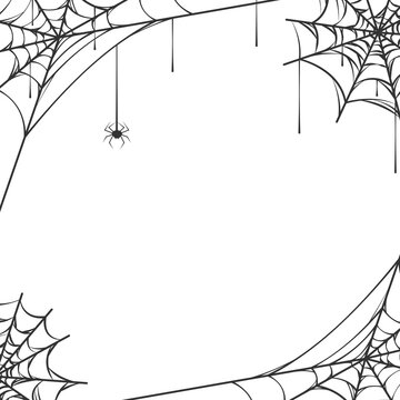 spider web halloween background, vector design