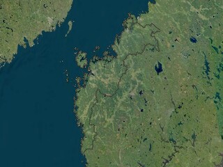 Ostrobothnia, Finland. Low-res satellite. No legend