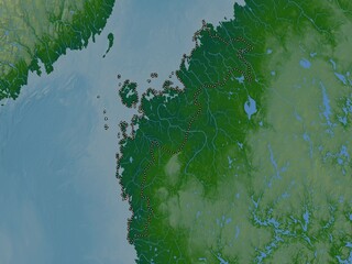 Ostrobothnia, Finland. Physical. No legend