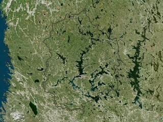 Pirkanmaa, Finland. High-res satellite. No legend
