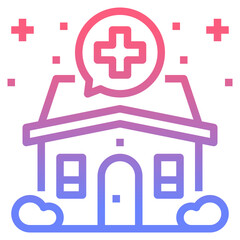 Obraz premium Home gradient icon