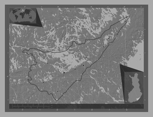 South Karelia, Finland. Bilevel. Major cities