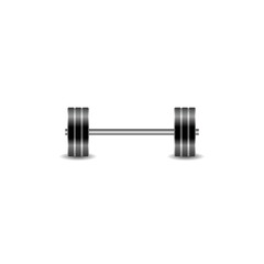 Realistic barbell vector graphics