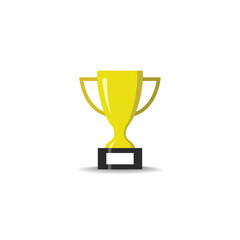 Trophy flat design vector graphics