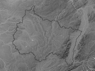 Grand Est, France. Grayscale. No legend