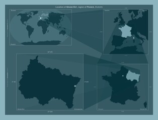 Grand Est, France. Described location diagram