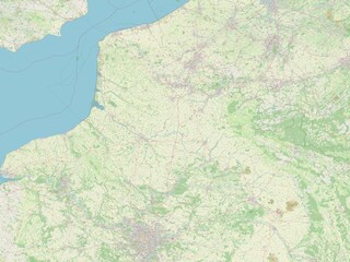 Hauts-de-France, France. OSM. No legend