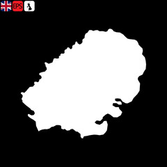 Eastern England, UK region map. Vector illustration.