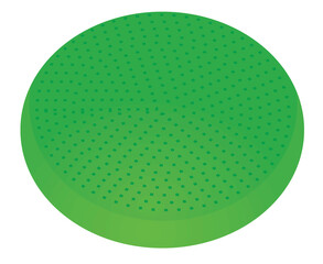 Green yoga pad. vector illustration