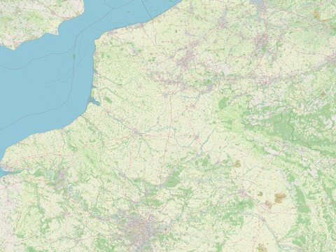 Hauts-de-France, France. OSM. No legend