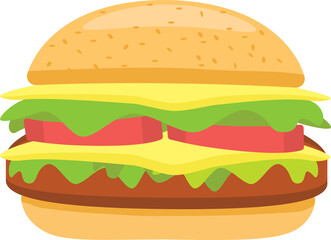 fast food hamburger
