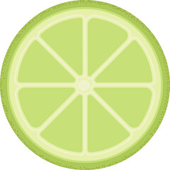 Obraz premium sliced green lemon
