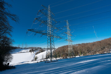 Stromversorgung im Winter.