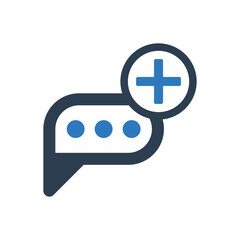 Obraz premium Add Message Icon