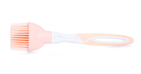 Silicone brush for cooking on white background isolation