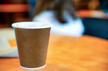 Cup of Coffee at city coffee shop