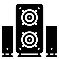 Music glyph icon