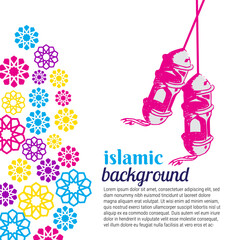 Islamic background vector eps 10