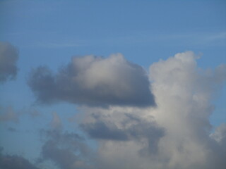 Clouds in the sky after rain