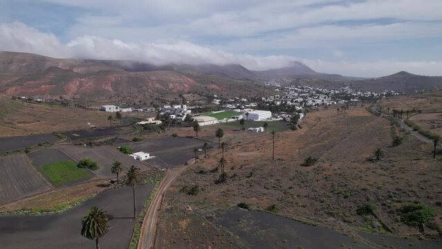 Flight over of Haria, Lanzarote