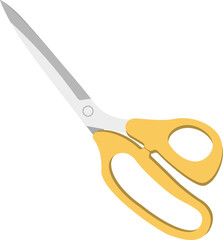 stationery yellow scissors