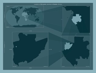 Estuaire, Gabon. Described location diagram