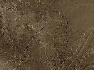 Haut-Ogooue, Gabon. Sepia. No legend