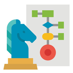 strategy flat icon