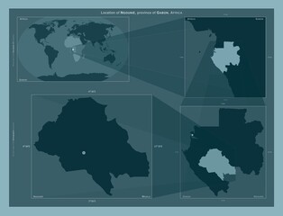 Ngounie, Gabon. Described location diagram