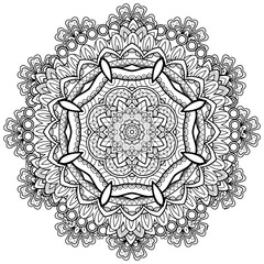 Get crafting with this Hand drawn Mandala Abstract frame flower spiritual ornament Boho background  monogram creative pattern ornament  Arabic Bohemian Spiritual Element