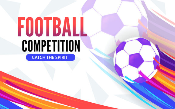 football competition layout design,background Illustration