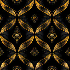 Geometric textile pattern design illustration
