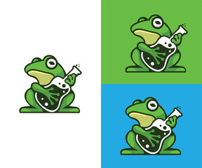 Frog lab logo design