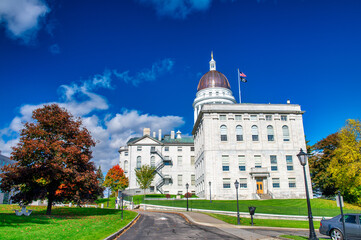 Maine State House is the capitol building of Maine in historic downtown of Augusta, ME