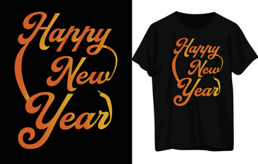 Happy New Year T-Shirt Design 