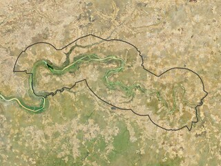 Maccarthy Island, Gambia. High-res satellite. No legend