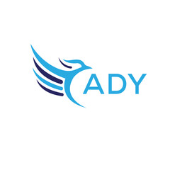 ADY Letter logo white background .ADY technology logo design vector image in illustrator .ADY letter logo design for entrepreneur and business.
