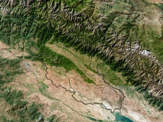 Kakheti, Georgia. High-res satellite. No legend