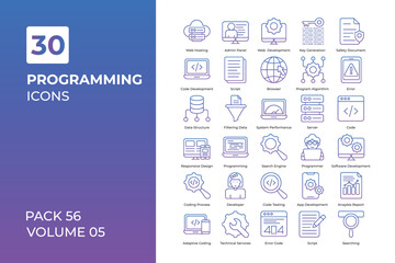 programming icons collection.