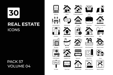 Real estate icons collection.