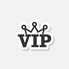 Vip club logo sticker icon isolated on white background