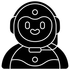 robot solid icon