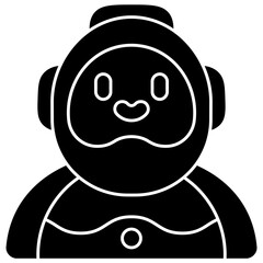 robot solid icon