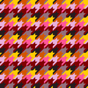 beautiful seamless geometric pattern with houndstooth