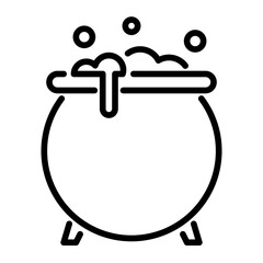 poison pot line icon