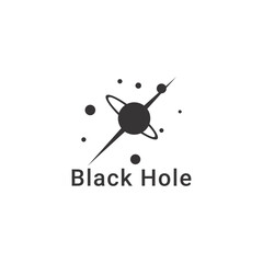 black hole logo design vector templet,
