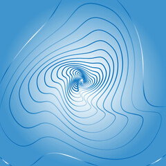 Background of overlapping ripples of blue tones 