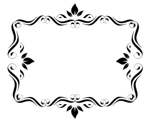 Decorative Border With Leaf Motif