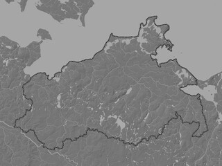 Mecklenburg-Vorpommern, Germany. Bilevel. No legend