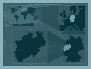 Nordrhein-Westfalen, Germany. Described location diagram
